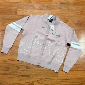 Disney Pink Cardigan with White Accents